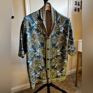 Zara Sunflower Print Knit Shirt